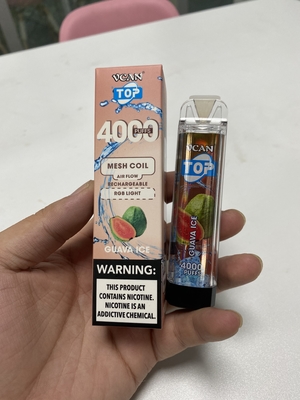 Stylo électronique jetable lumineux de Vape de 21 cigarettes 4000puffs de saveurs